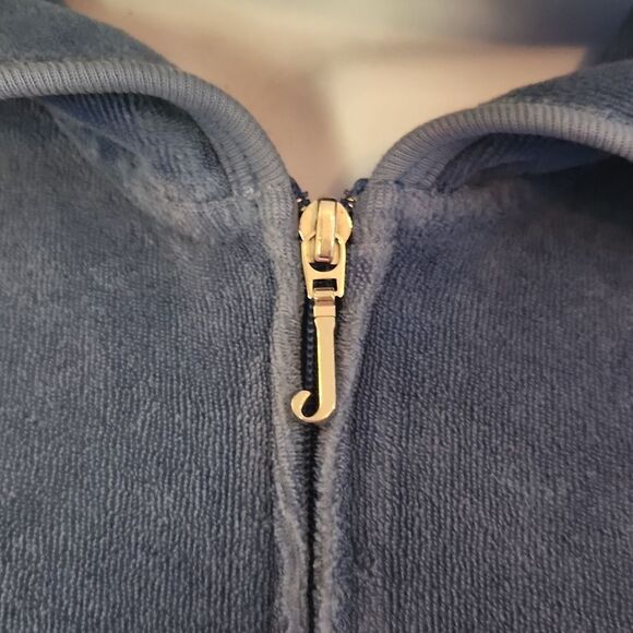 Y2K VINTAGE RARE JUICY COUTURE TERRY CLOTH TRACKSUIT HOODIE JACKET - Picture 6 of 11